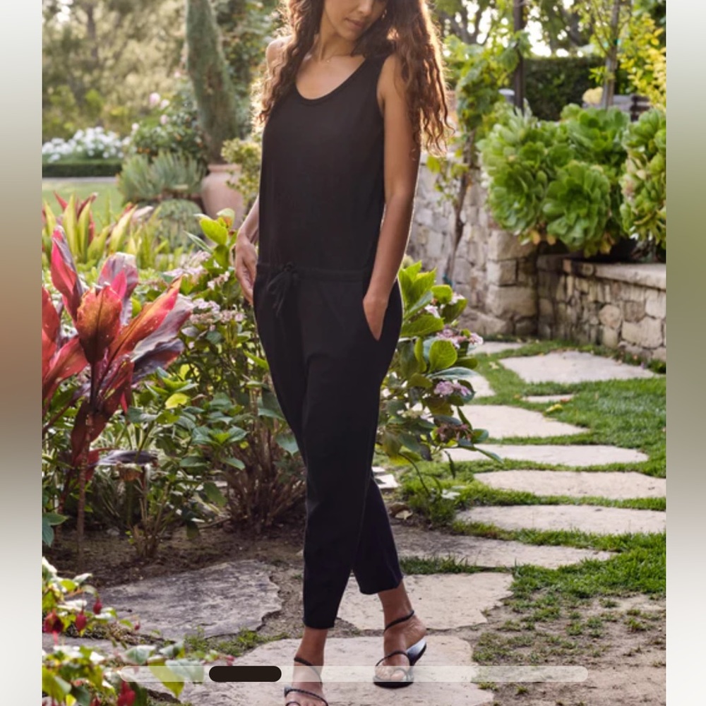 Frank & Eileen black Tom tank jumpsuit XS